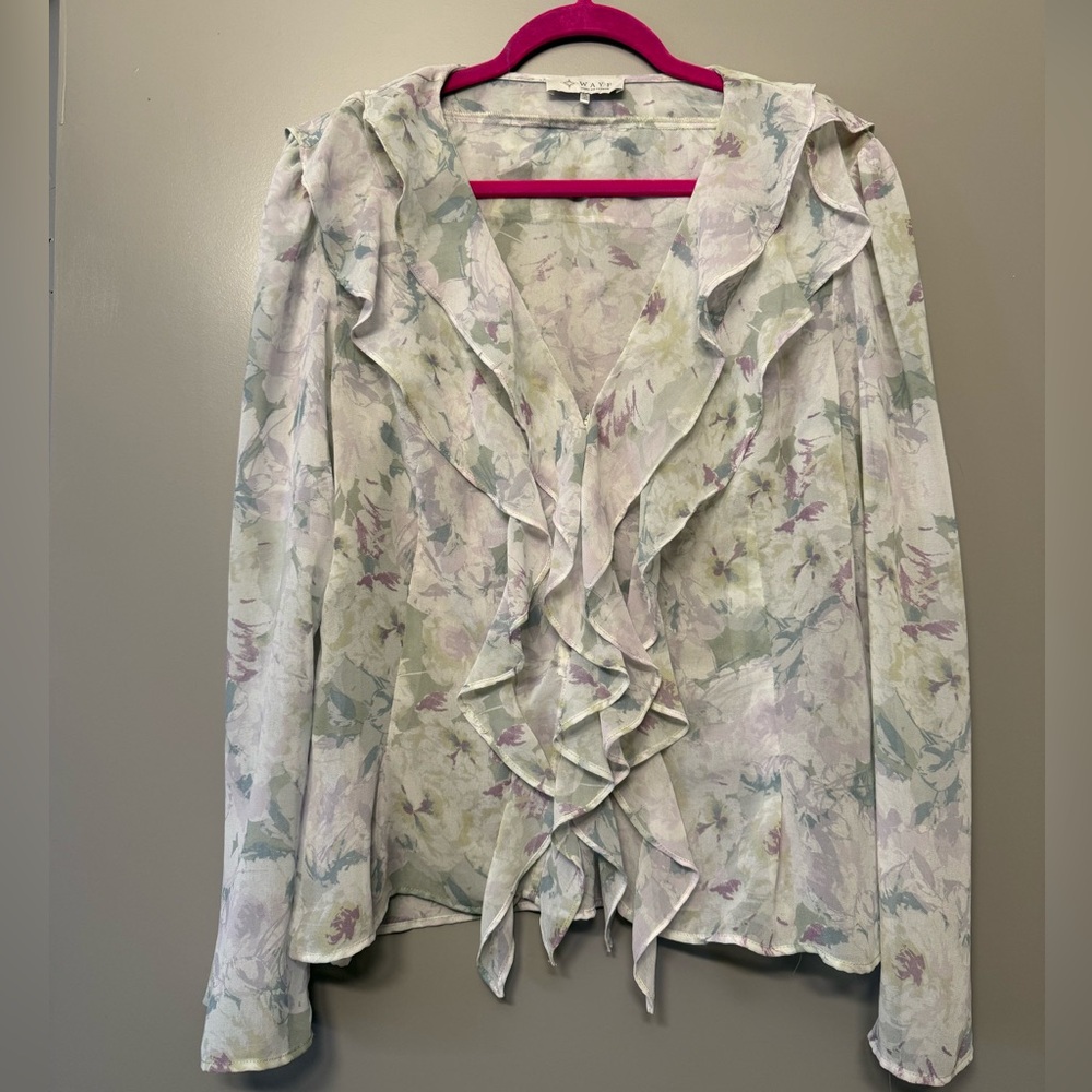 Floral Ruffle Blouse